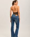 Toxik3 jean bootcut stretch poches arrières superposées