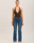 Toxik3 jean bootcut stretch poches arrières superposées
