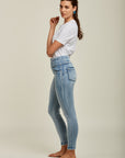 Toxik3 pantalon jean jogg denim super stretch taille haute à enfiler
