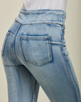 Toxik3 pantalon jean jogg denim super stretch taille haute à enfiler