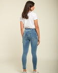 Toxik3 pantalon jean jogg denim super stretch taille haute à enfiler