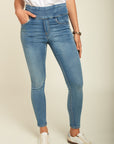 Toxik3 pantalon jean jogg denim super stretch taille haute à enfiler