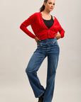 Pantalones jogger Toxik3 de denim elástico Tamaño alto tirón