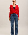Pantalones jogger Toxik3 de denim elástico Tamaño alto tirón