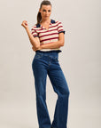 Pantalones jogger Toxik3 de denim elástico Tamaño alto tirón
