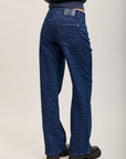 Toxik3 straight jeans with faded zebra pattern