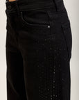 Toxik3 pantalon jean droit denim stretch strass