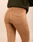 Pantalon suédine peau de pêche - Opaline