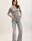 Toxik3 wide stretch denim pants with carpenter pockets