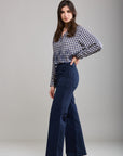 Toxik3 stretch flare jeans met grote zakken