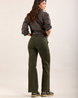 Toxik3 stretch flare jeans with big pockets