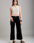Toxik3 wide cropped high waisted jeans
