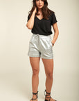 Short enduit chromé - Zaac - TOXIK3