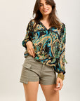 Toxik3 Cargo-Jeansshorts