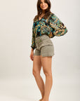 Toxik3 Cargo-Jeansshorts
