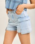 Toxik3 Cargo-Jeansshorts