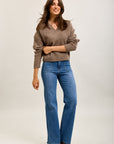 Toxik3 wide-leg pants in super stretch denim