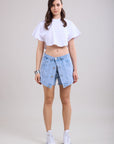 Toxik3 Superimposed shorts skirt