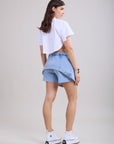 Toxik3 Superimposed shorts skirt