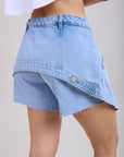 Toxik3 Superimposed shorts skirt