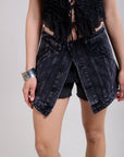 Toxik3 Superimposed shorts skirt