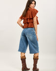 Toxik3 bermuda en jean wide denim stretch