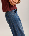 Toxik3 wide stretch jeans with cutouts