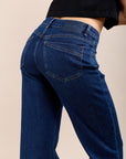 Toxik3 jean flare stretch découpes poches