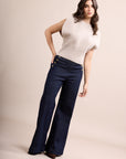 Toxik3 pantalon jean stretch wide fermeture à boutons
