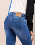 Toxik3 pantalon jean stretch skinny taille basse push-up