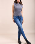 Toxik3 pantalon jean stretch skinny taille basse push-up