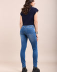Toxik3 pantalon jean stretch slim ceinture brodées