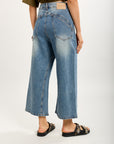 Toxik3 bermuda jean denim Lyocell délavé