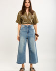 Toxik3 bermuda jean denim Lyocell délavé