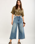 Toxik3 bermuda jean denim Lyocell délavé