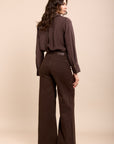 Toxik3 pantalon jean stretch extra wide marron