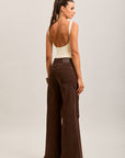 Toxik3 extra wide brown stretch jean pants