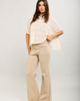 Toxik3 bootcut pants in stretch denim with rhinestone pocket details