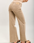Toxik3 pantalon jean bootcut denim stretch accessoire pendentif