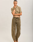 Toxik3 studded stretch denim balloon jean pants