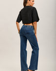 Toxik3 pantalon jean droit denim stretch fente ajustable