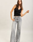 Toxik3 full rhinestone stretch wide denim jeans