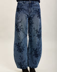 Toxik3 bestickte Ballon-Jeanshose aus Stretch-Denim