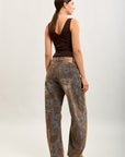 Toxik3 bestickte Ballon-Jeanshose aus Stretch-Denim