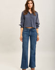 Toxik3 stretch denim bootcut jean pants bellows pockets