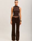 Toxik3 pantalon jean bootcut velour