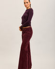Toxik3 pantalon jean bootcut velour
