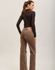 Toxik3 pantalon jean bootcut velour