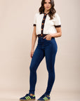 Toxik3 super stretch high waist slim jeans