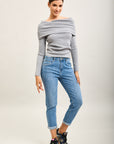 Toxik3 super stretch denim boyfriend jean pants with cuffs